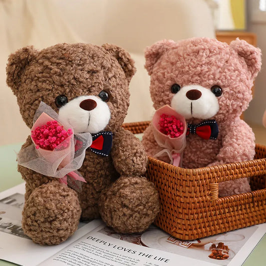 BloomBear™ - Teddy Bear With Mini Bouquet